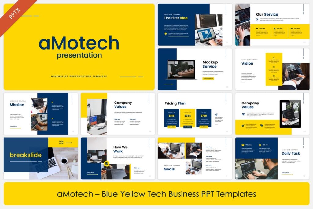 aMotech Business Profile Powerpoint - Free Download
